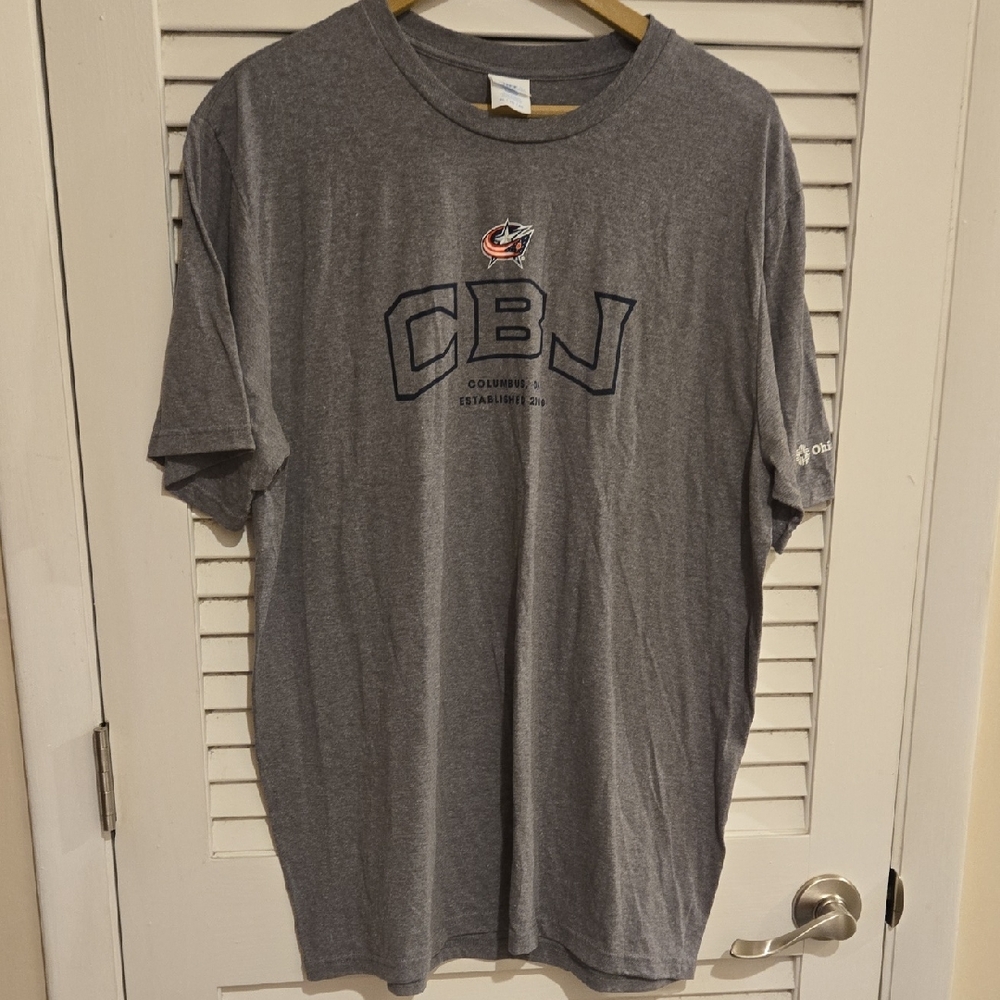 NWOT NHL Columbus Blue Jackets Gray T-Shirt sz XL